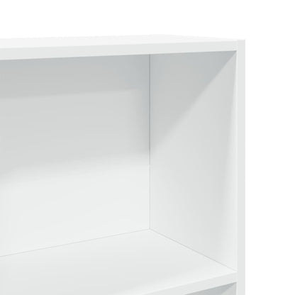 Libreria Bianca 60x24x143 cm in Legno Multistrato