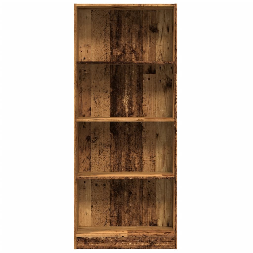 Libreria Legno Antico 60x24x143 cm in Legno Multistrato