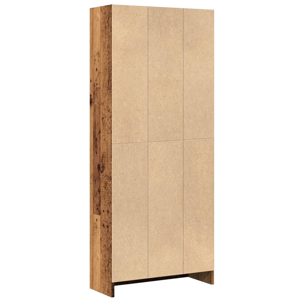 Libreria Legno Antico 60x24x143 cm in Legno Multistrato