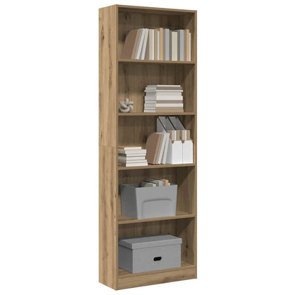 Libreria Artigianale Rovere 60x24x176 cm Legno ingegnerizzato | homemem39