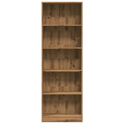 Libreria Rovere Artigianale 60x24x176 cm in Legno Multistrato