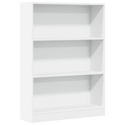 Libreria Bianca 80x24x109 cm in Legno Multistrato