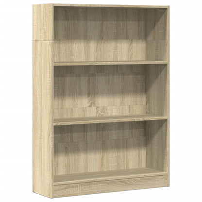 Libreria Rovere Sonoma 80x24x109 cm in Legno Multistrato