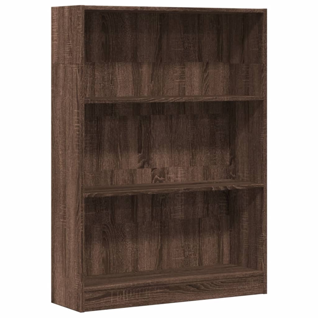 Libreria Rovere Marrone 80x24x109 cm in Legno Multistrato