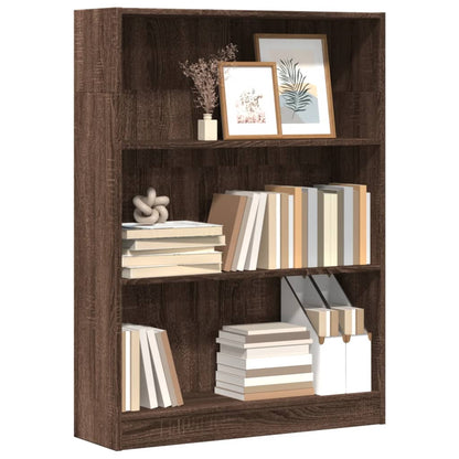 Libreria Rovere Marrone 80x24x109 cm in Legno Multistrato