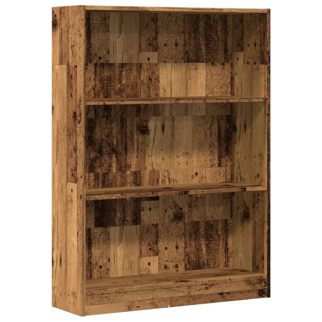 Libreria Legno Antico 80x24x109 cm in Legno Multistrato