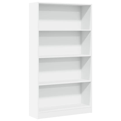 Libreria Bianca 80x24x143 cm in Legno Multistrato