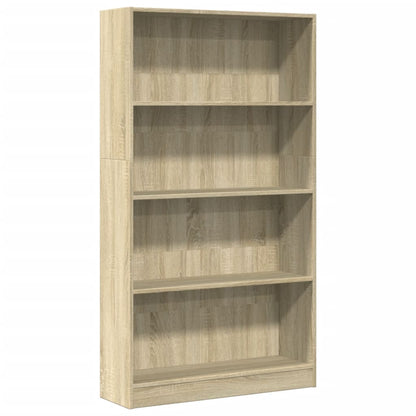 Libreria Rovere Sonoma 80x24x143 cm in Legno Multistrato