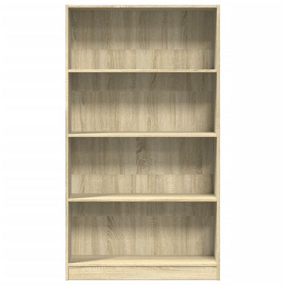 Libreria Rovere Sonoma 80x24x143 cm in Legno Multistrato