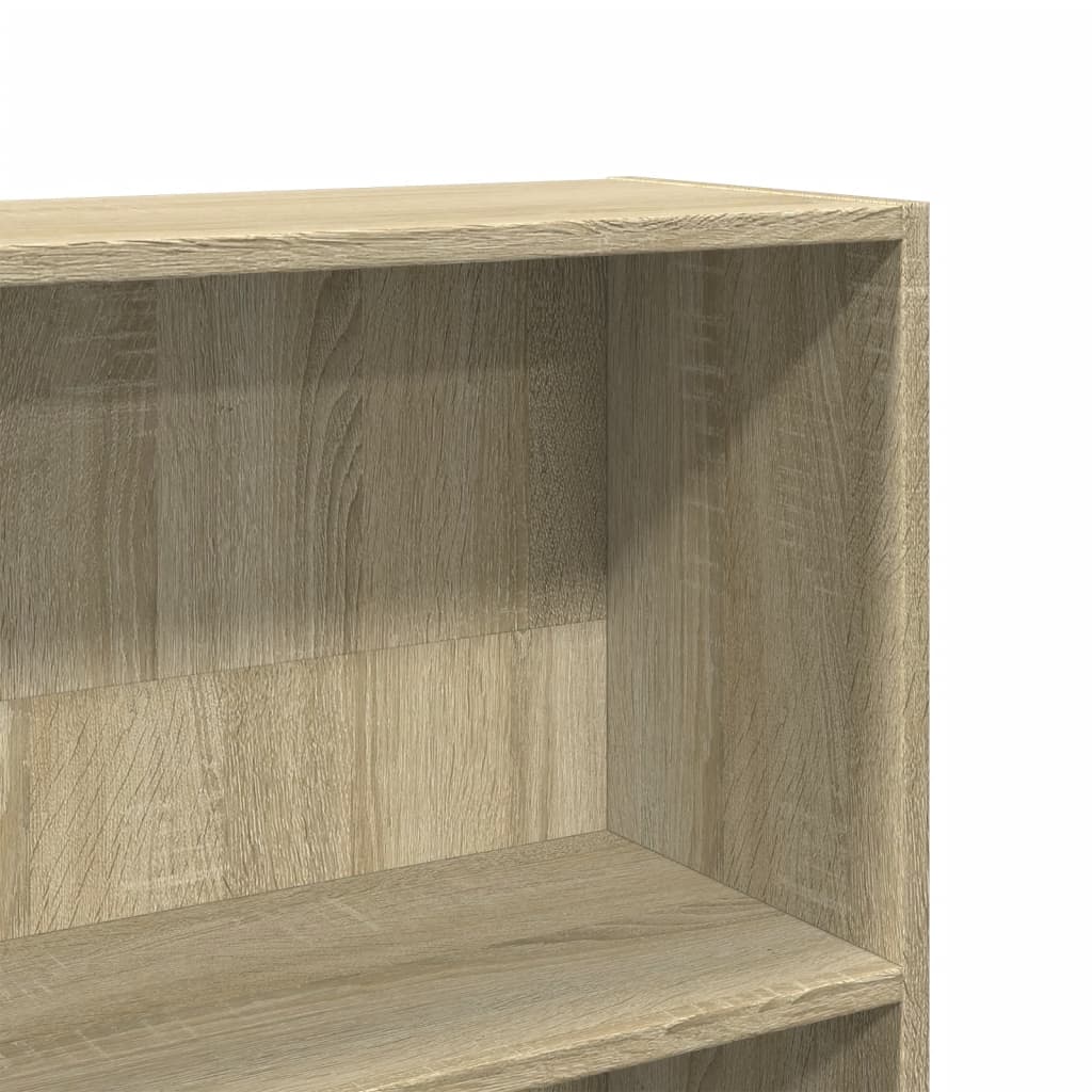 Libreria Rovere Sonoma 80x24x143 cm in Legno Multistrato