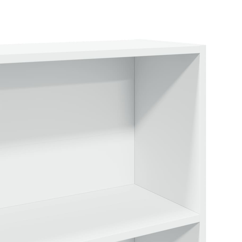 Libreria Bianca 80x24x176 cm in Legno Multistrato