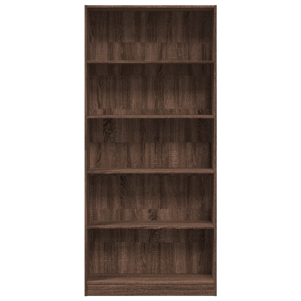 Libreria Rovere Marrone 80x24x176 cm in Legno Multistrato