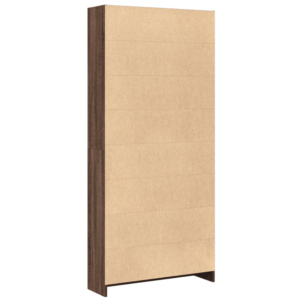 Libreria Rovere Marrone 80x24x176 cm in Legno Multistrato