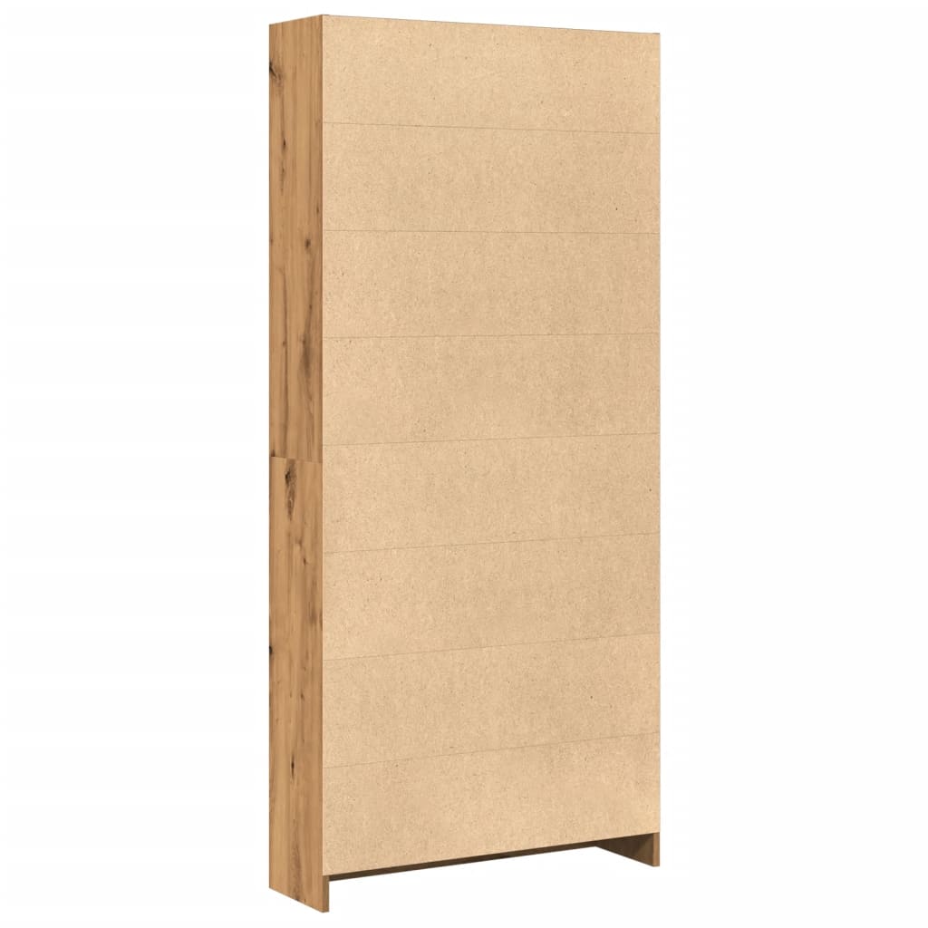 Libreria Rovere Artigianale 80x24x176 cm in Legno Multistrato | homemem39