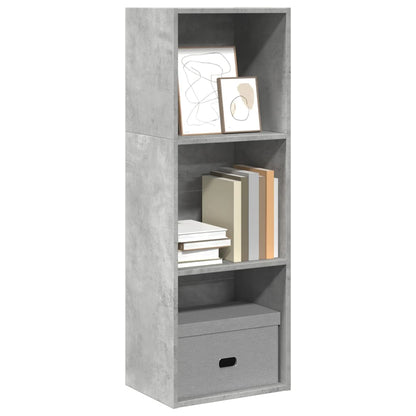 Libreria Grigio Cemento 40x30x114 cm in Legno Multistrato