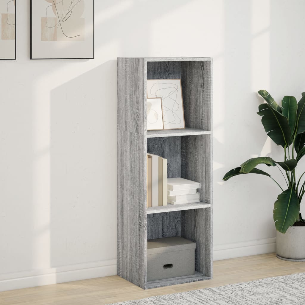 Libreria Grigio Sonoma 40x30x114 cm in Legno Multistrato