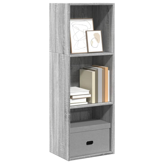 Libreria Grigio Sonoma 40x30x114 cm in Legno Multistrato