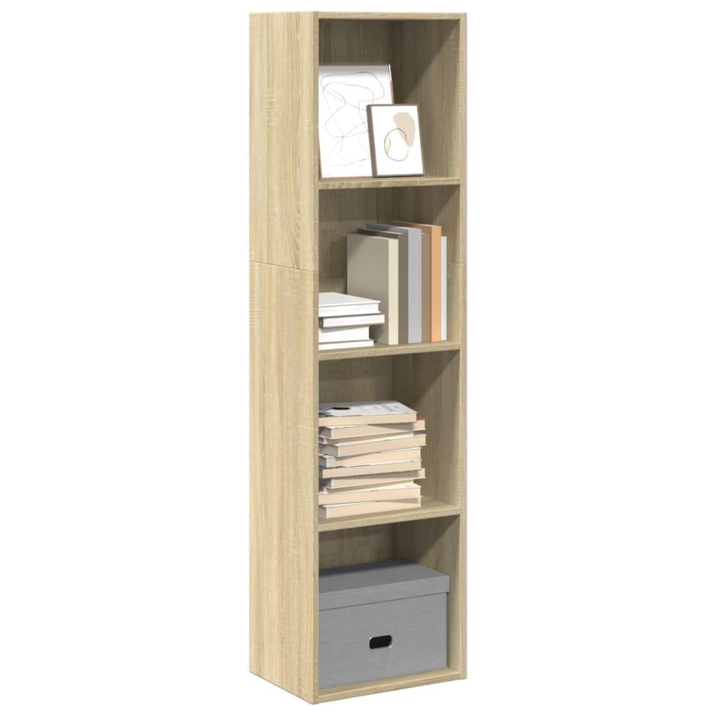 Libreria Rovere Sonoma 40x30x152 cm in Legno Multistrato