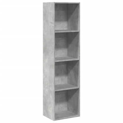 Libreria Grigio Cemento 40x30x152 cm in Legno Multistrato