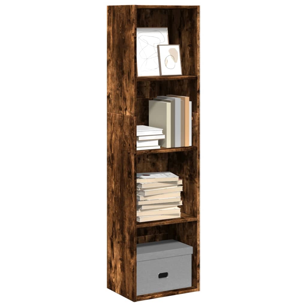 Libreria Rovere Fumo 40x30x152 cm in Legno Multistrato