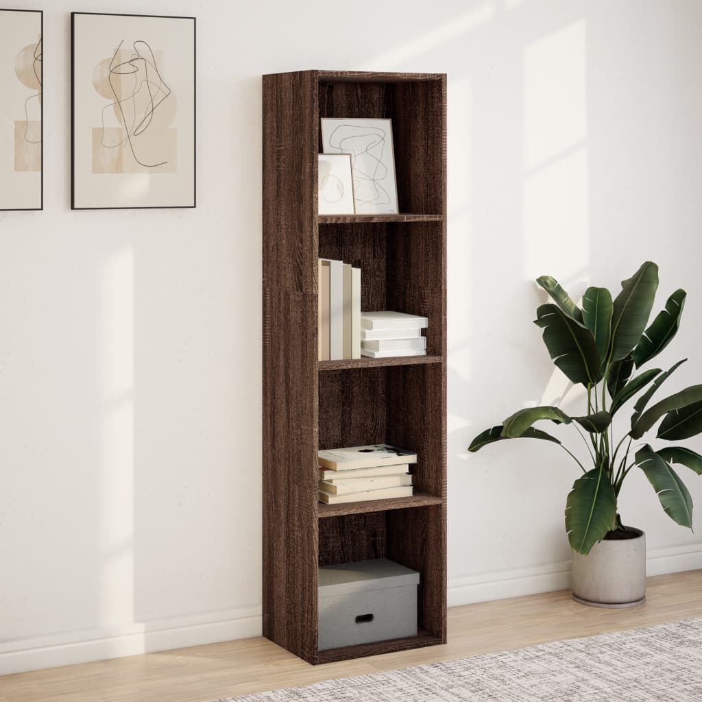 Libreria Rovere Marrone 40x30x152 cm in Legno Multistrato