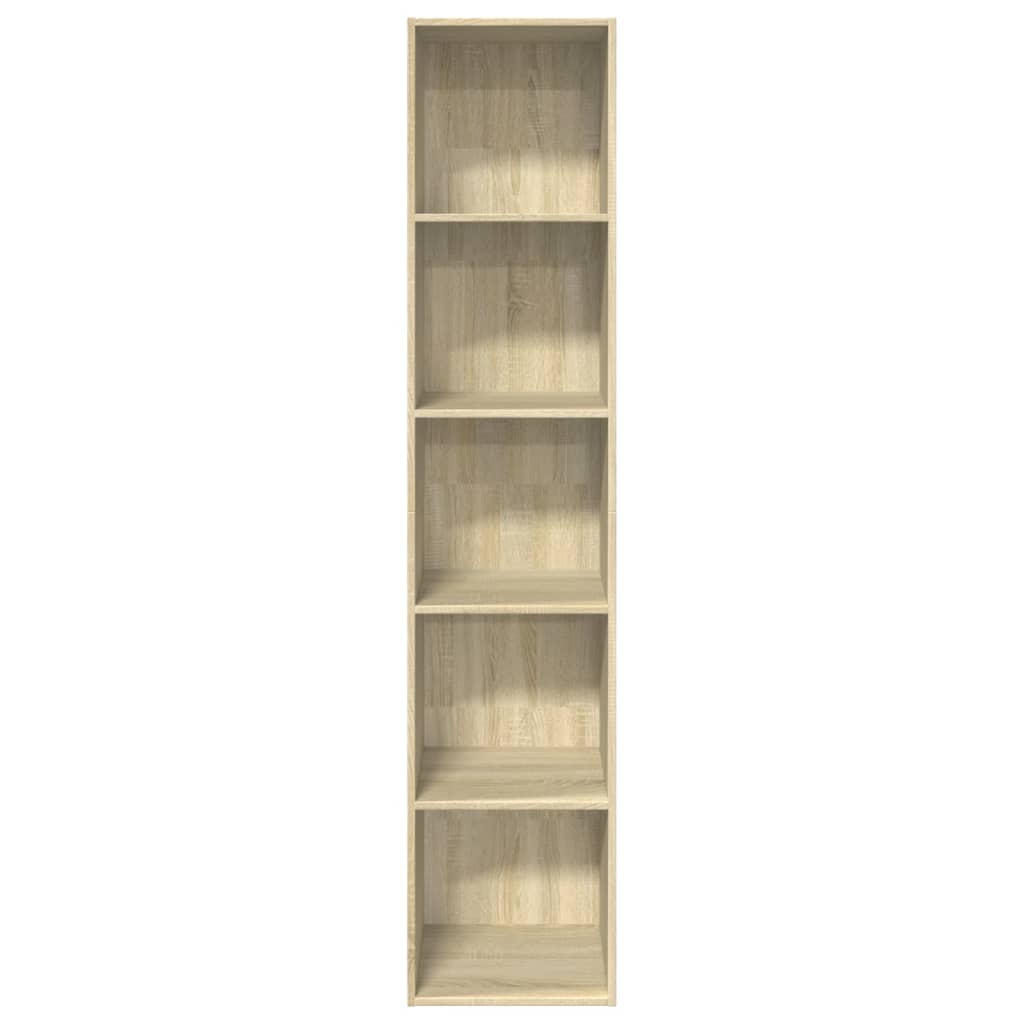 Libreria Rovere Sonoma 40x30x189 cm in Legno Multistrato