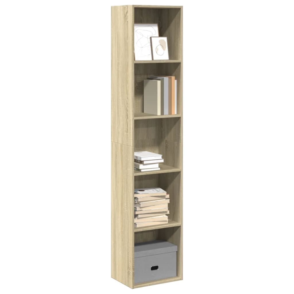 Libreria Rovere Sonoma 40x30x189 cm in Legno Multistrato