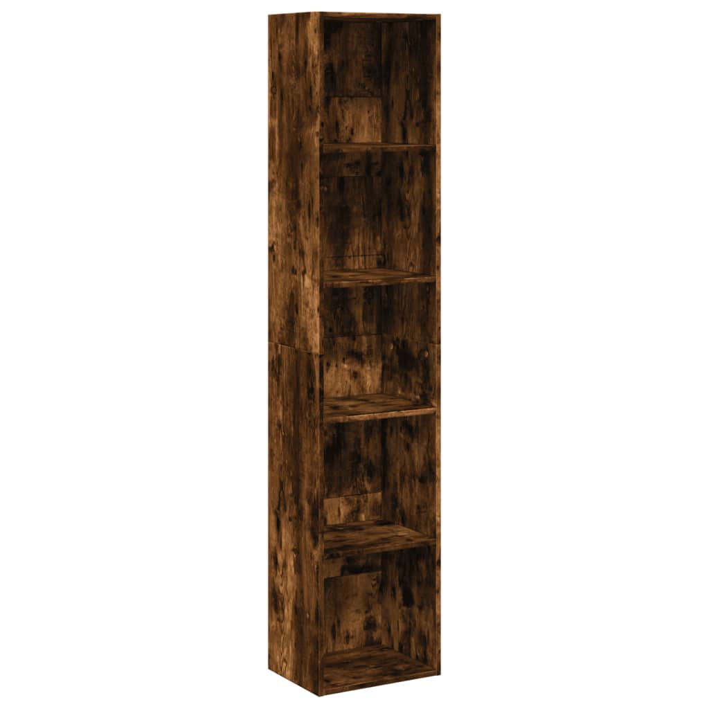 Libreria Rovere Fumo 40x30x189 cm in Legno Multistrato