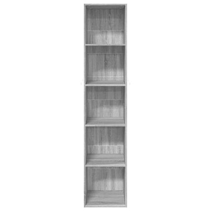 Libreria Grigio Sonoma 40x30x189 cm in Legno Multistrato