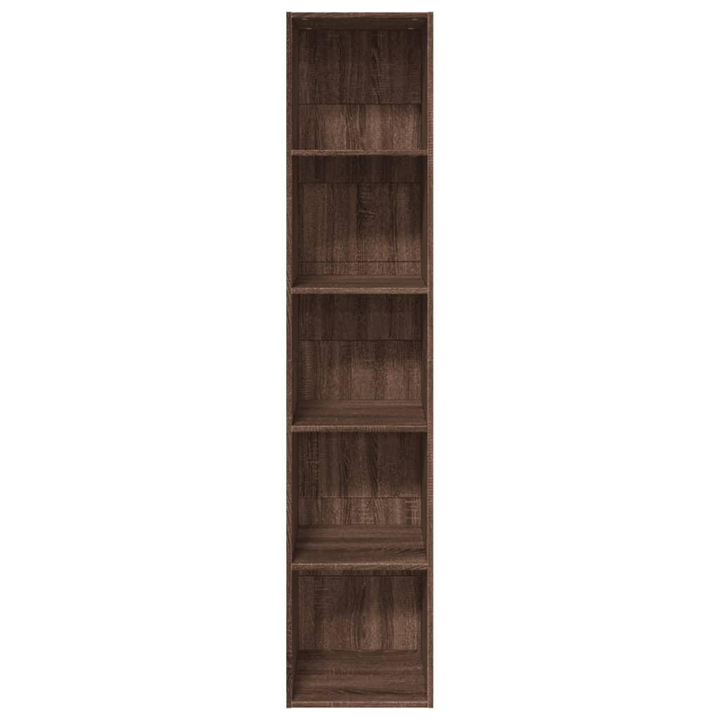 Libreria Rovere Marrone 40x30x189 cm in Legno Multistrato