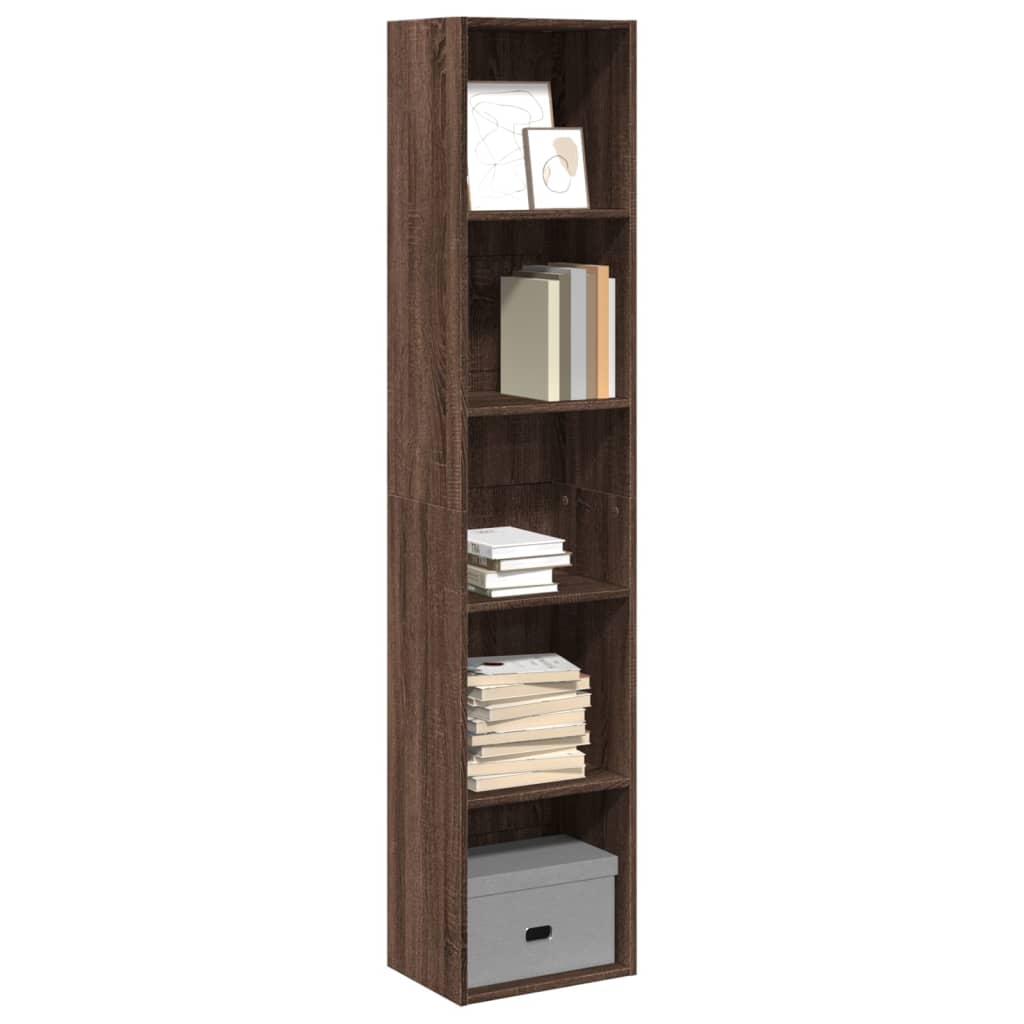 Libreria Rovere Marrone 40x30x189 cm in Legno Multistrato