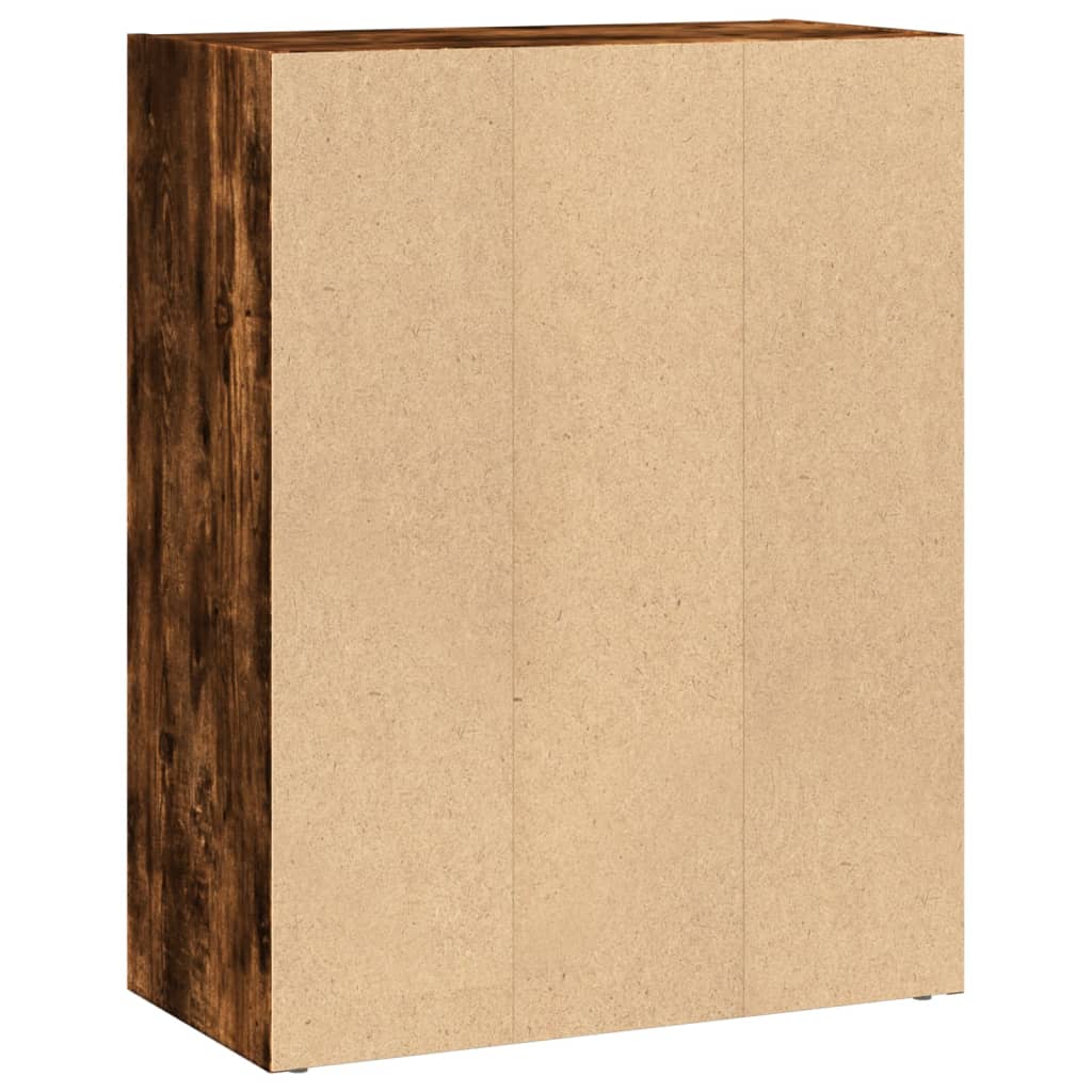 Libreria Rovere Fumo 60x30x77 cm in Legno Multistrato