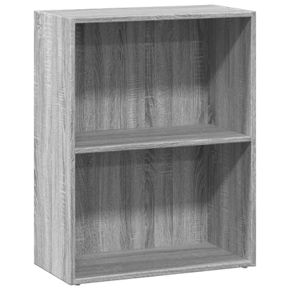 Libreria Grigio Sonoma 60x30x77 cm in Legno Multistrato