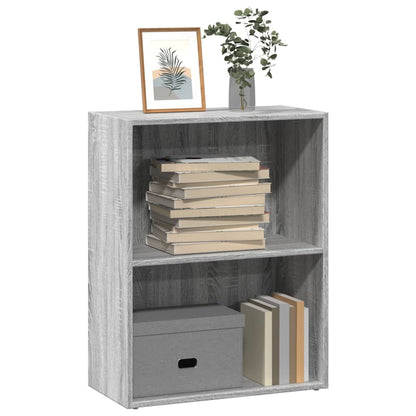 Libreria Grigio Sonoma 60x30x77 cm in Legno Multistrato