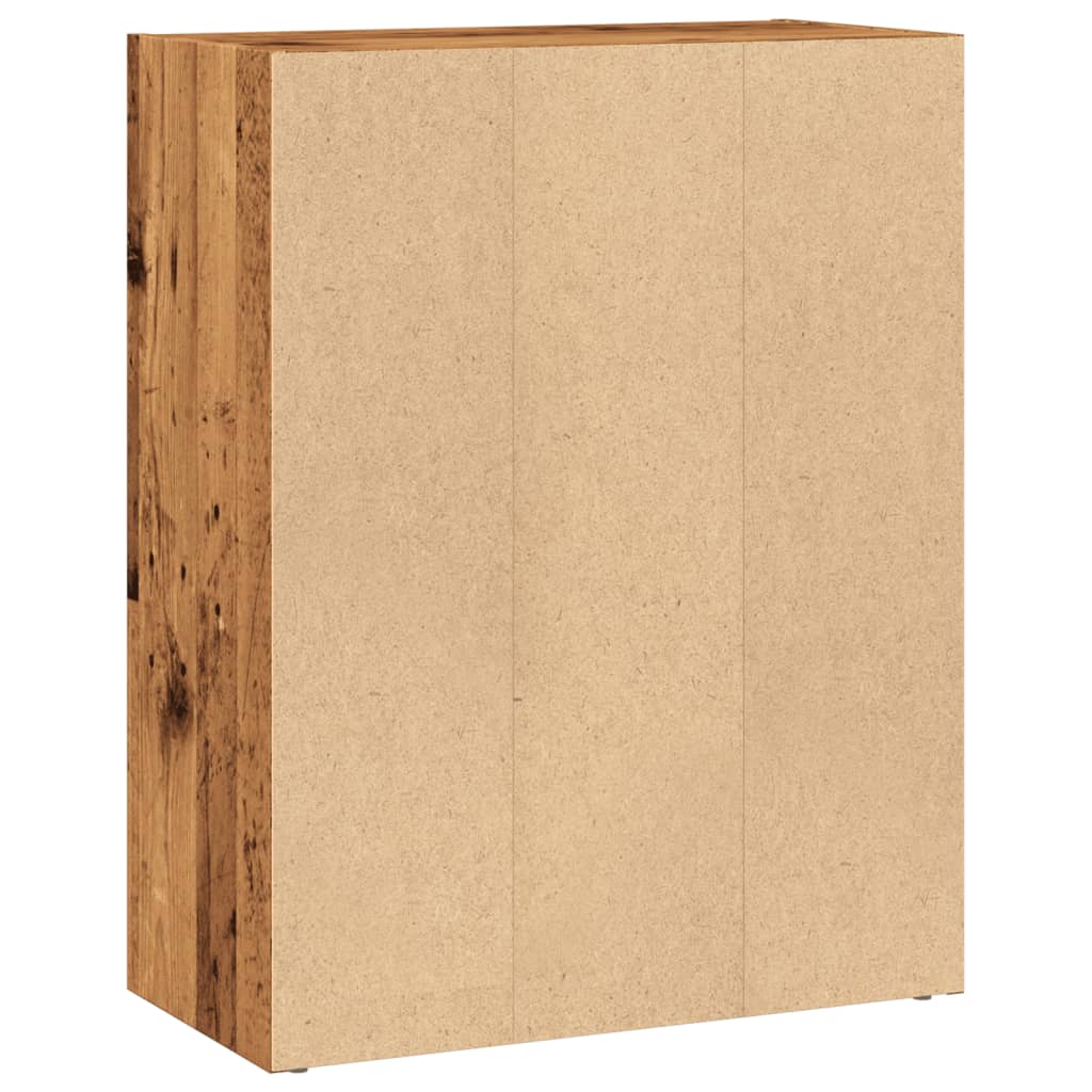 Libreria Legno Antico 60x30x77 cm in Legno Multistrato - homemem39
