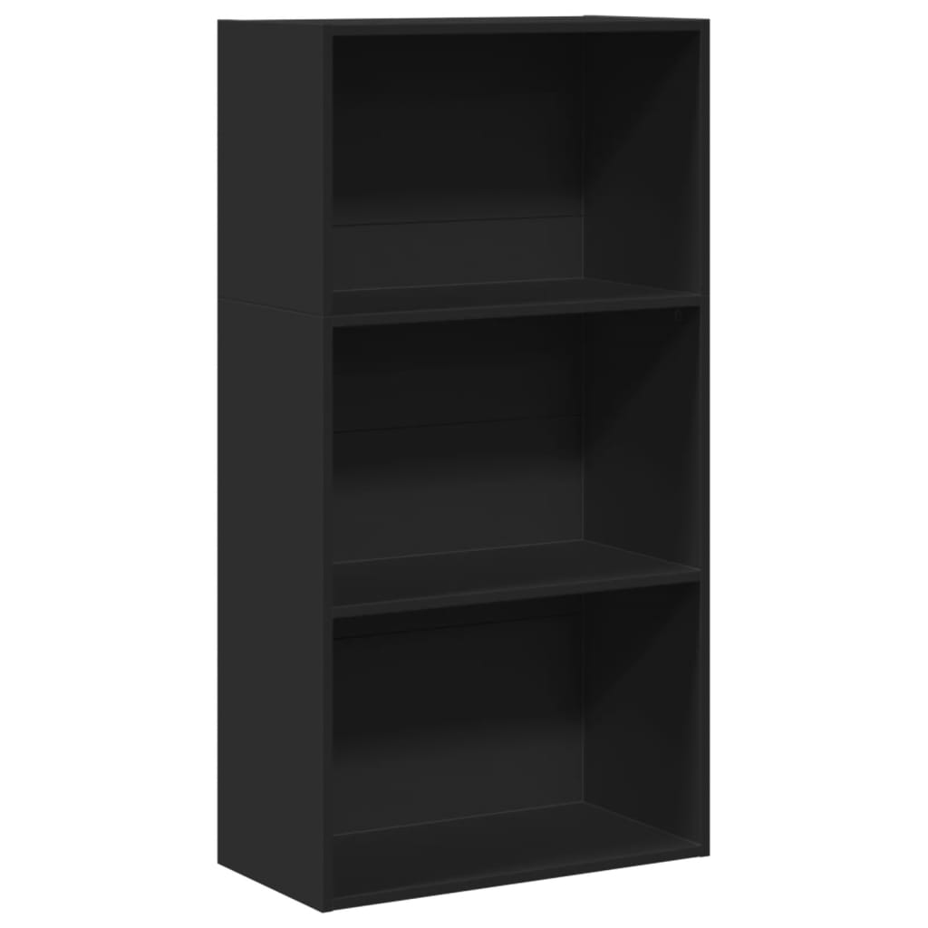 Libreria Nera 60x30x114 cm in Legno Multistrato