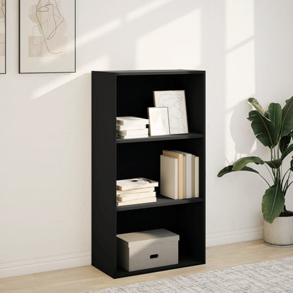 Libreria Nera 60x30x114 cm in Legno Multistrato