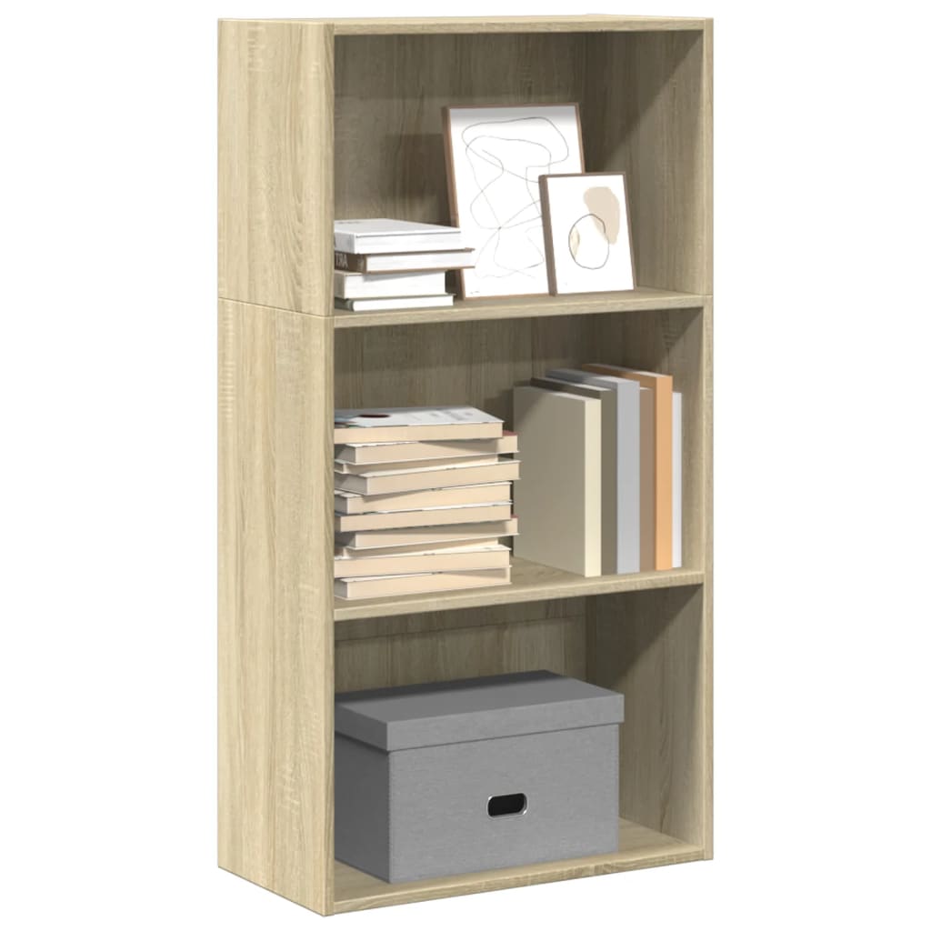 Libreria Rovere Sonoma 60x30x114 cm in Legno Multistrato