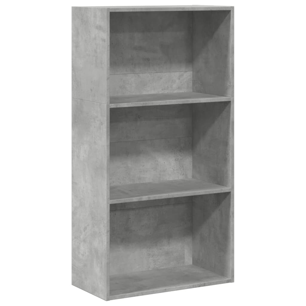 Libreria Grigio Cemento 60x30x114 cm in Legno Multistrato