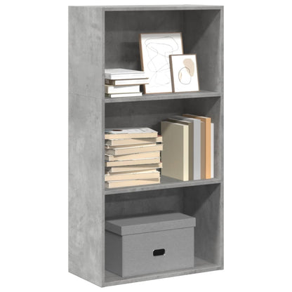 Libreria Grigio Cemento 60x30x114 cm in Legno Multistrato