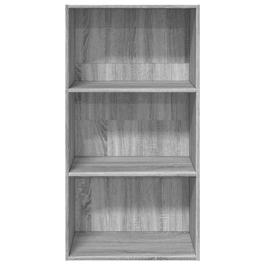 Libreria Grigio Sonoma 60x30x114 cm in Legno Multistrato