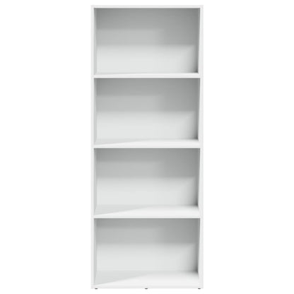 Libreria Bianca 60x30x152 cm in Legno Multistrato