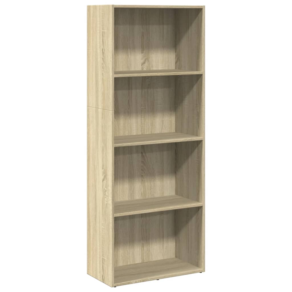 Libreria Rovere Sonoma 60x30x152 cm in Legno Multistrato