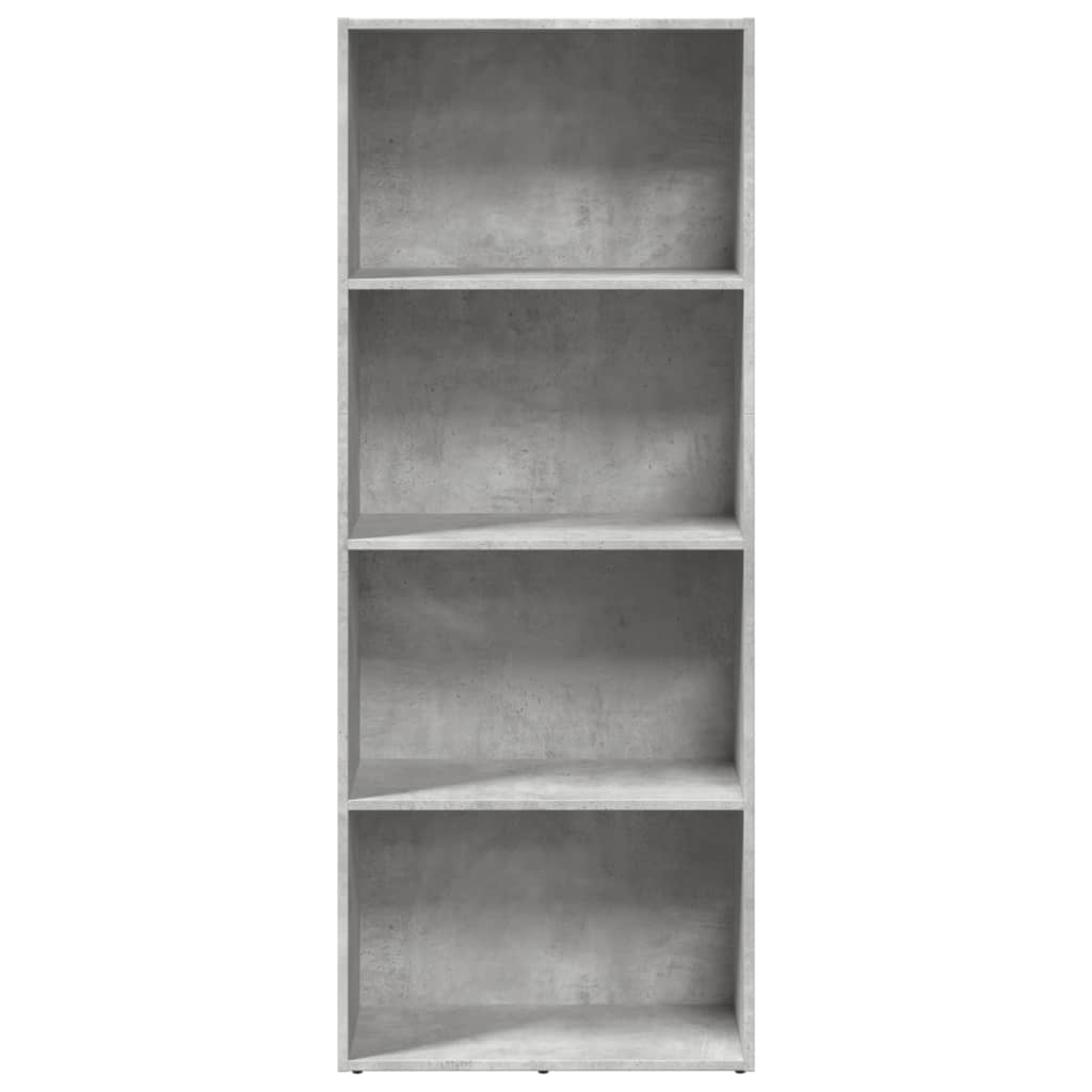 Libreria Grigio Cemento 60x30x152 cm in Legno Multistrato