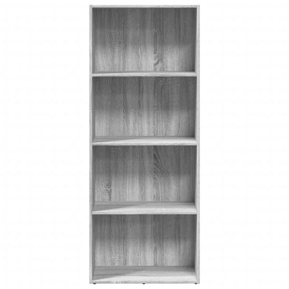 Libreria Grigio Sonoma 60x30x152 cm in Legno Multistrato