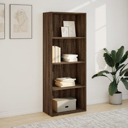 Libreria Rovere Marrone 60x30x152 cm in Legno Multistrato