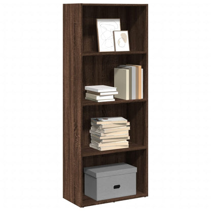 Libreria Rovere Marrone 60x30x152 cm in Legno Multistrato