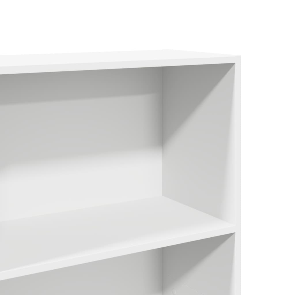 Libreria Bianca 60x30x189 cm in Legno Multistrato