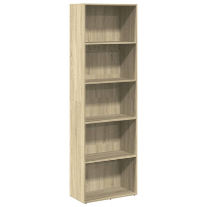 Libreria Rovere Sonoma 60x30x189 cm in Legno Multistrato