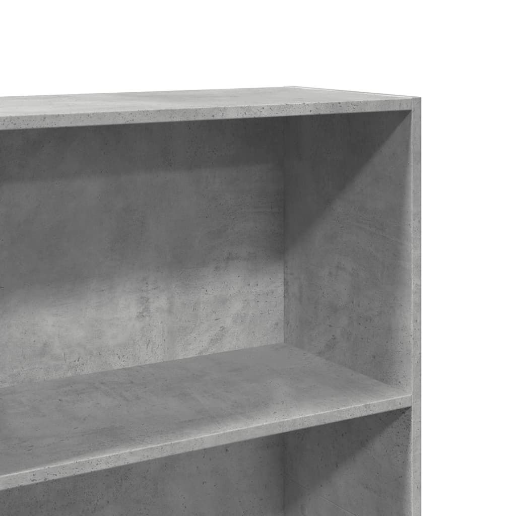 Libreria Grigio Cemento 60x30x189 cm in Legno Multistrato